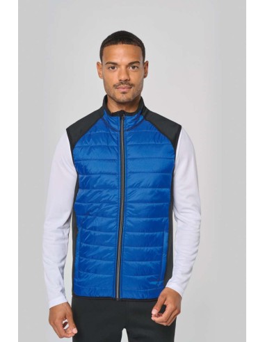 P-PA235-DUAL-FABRIC SLEEVELESS SPORTS JACKET